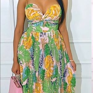 Tropical Palm dress